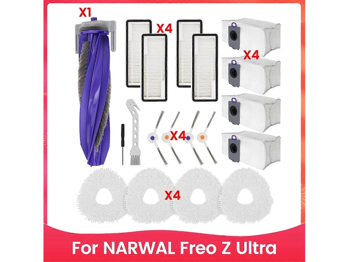 Acessórios Para Aspirador De Pó Robô Freo Z Ultra, Peças De Reposição, Escova Principal, Escova Lateral, Filtro, Esfregões, Sacos De Pó Slowmoose