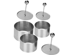 Conjunto De 3 Moldes Hemoton Em Aço Inoxidável 304 Para Onigiri