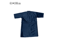 Vestido de Cliente de Salão Robes Cape Hair Salon Bata de Corte de Cabelo para Clientes Estilo Quimono Azul