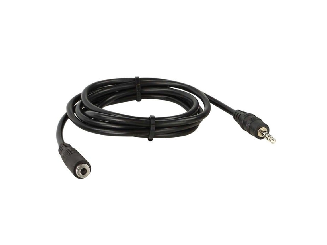 Cabo De Extensão Estéreo Com Conector 4 Polos E 100 Cm