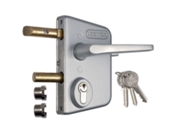 Fechadura para Portão de Batente Modelo Antigo Tubo 40-60Mm Acabamento Prateado LOCINOX Lckx4040U2Lzilvvszm