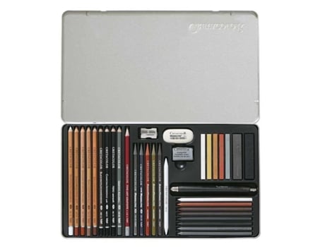 Caixa de Metal de Desenho de Esboço Ultimo 35 Peças BREVILLIER'S CRETACOLOR