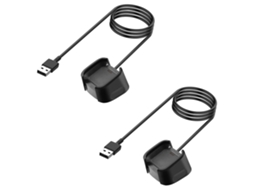 Carregador para Fitbit Versa 2 Substituição de Cabo de Carregamento Usb Dock Stand 2 Pack VENISYMLIS