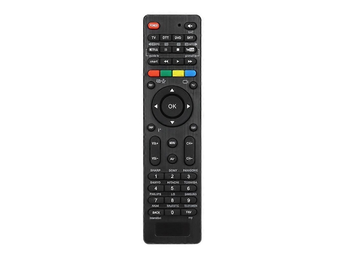 Controle Remoto Universal 4 Em 1 Para Tv, Dtt, Dvd E Busca Com Um Toque