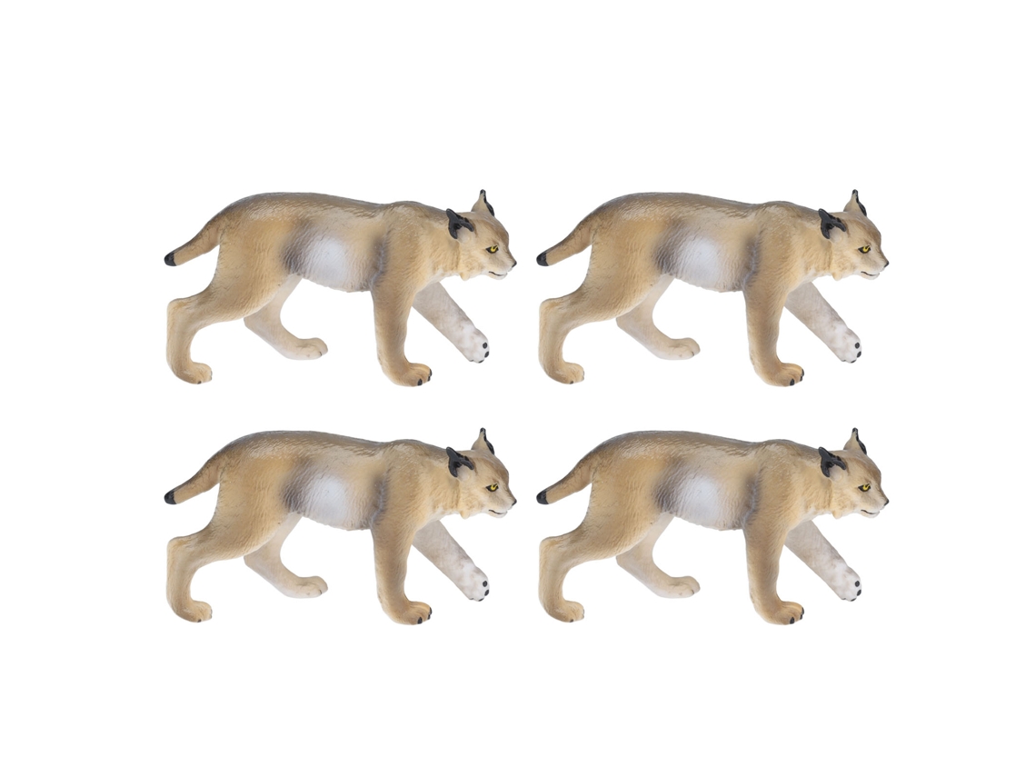 Figurinha De Animal Lince Pvc Modelo Realista Brinquedo Educativo Coleção Presente Para Crianças