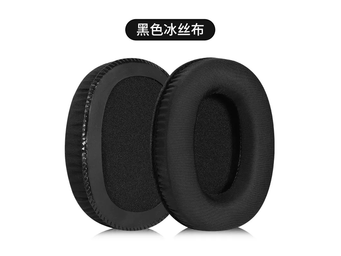 Acessórios Para Fones De Ouvido Compatíveis Com Marshall 2ª Geração Capas Para Fones De Ouvido Em Tecido De Seda Preta Gelo 2 Peças Yunzii