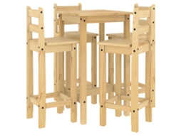 Bar Set, Bar Sets Vidaxl Marrom Madeira De Pinho