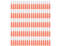 100 Peças Conector Plug Banana Horn 4mm Vermelho Latão Para Baterias Caminhão