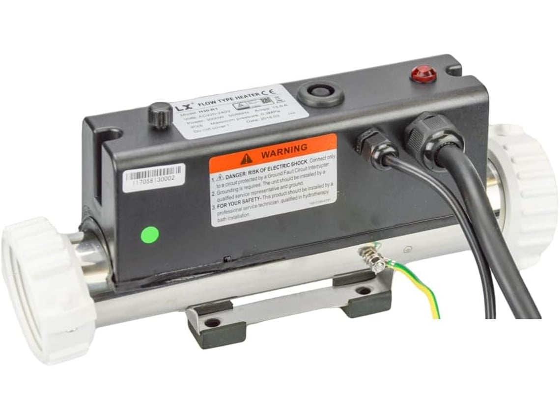 Aquecedor De Spa Lx H30-r1 3 Kw Com Cabo De Pressão Para Tubos De 1,5 Polegadas
