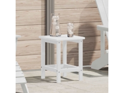 Vidaxl Mesa Lateral Branco 38 X 38 X 46 Cm Polietileno