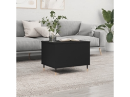 Vidaxl Mesa De Centro 60x44,5x45 Cm Derivados De Madeira Preto