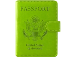 Porta-passaporte E Carteira De Vacinação Combinados, Estojo Protetor Com Compartimento Para Carteira De Vacinação Do Cdc