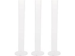Suporte para fita adesiva em acrílico transparente, conjunto de 3 peças, prático e fácil de transportar, ideal para