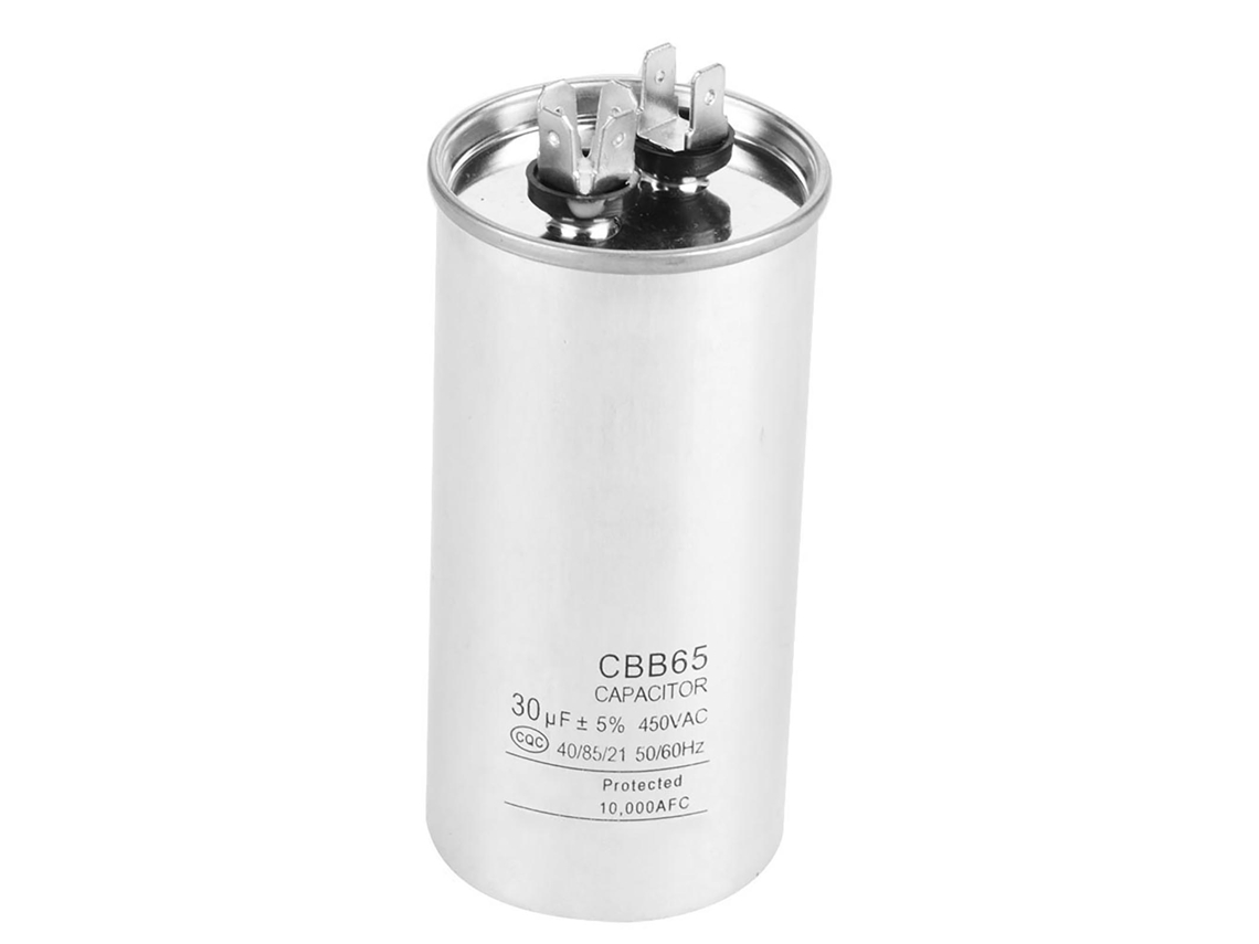Capacitor de Motor Cbb65a 1 30uf 450v Ca Cilíndrico para Ar Condicionado e Refrigerador | S/MARCA