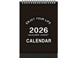 Mini Calendário De Mesa 2026/2027 Planejador Mensal Pequeno Janeiro A