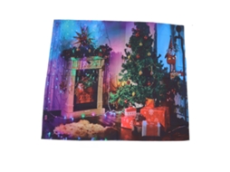 Casaco Feminino Laxiscreed De Manga Longa Com Estampa De Flocos De Neve Para Natal E Outono Em Azul L