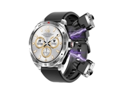 Smartwatch Com Fones De Ouvido Tela Ips De 1 52 Para Homens E Mulheres Rastreador De Fitness Robusto À Prova Dágua Ip67 Prata Yunzii