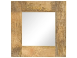 Mirror, Mirrors Vidaxl Marrom Madeira (50 X 50 Cm)