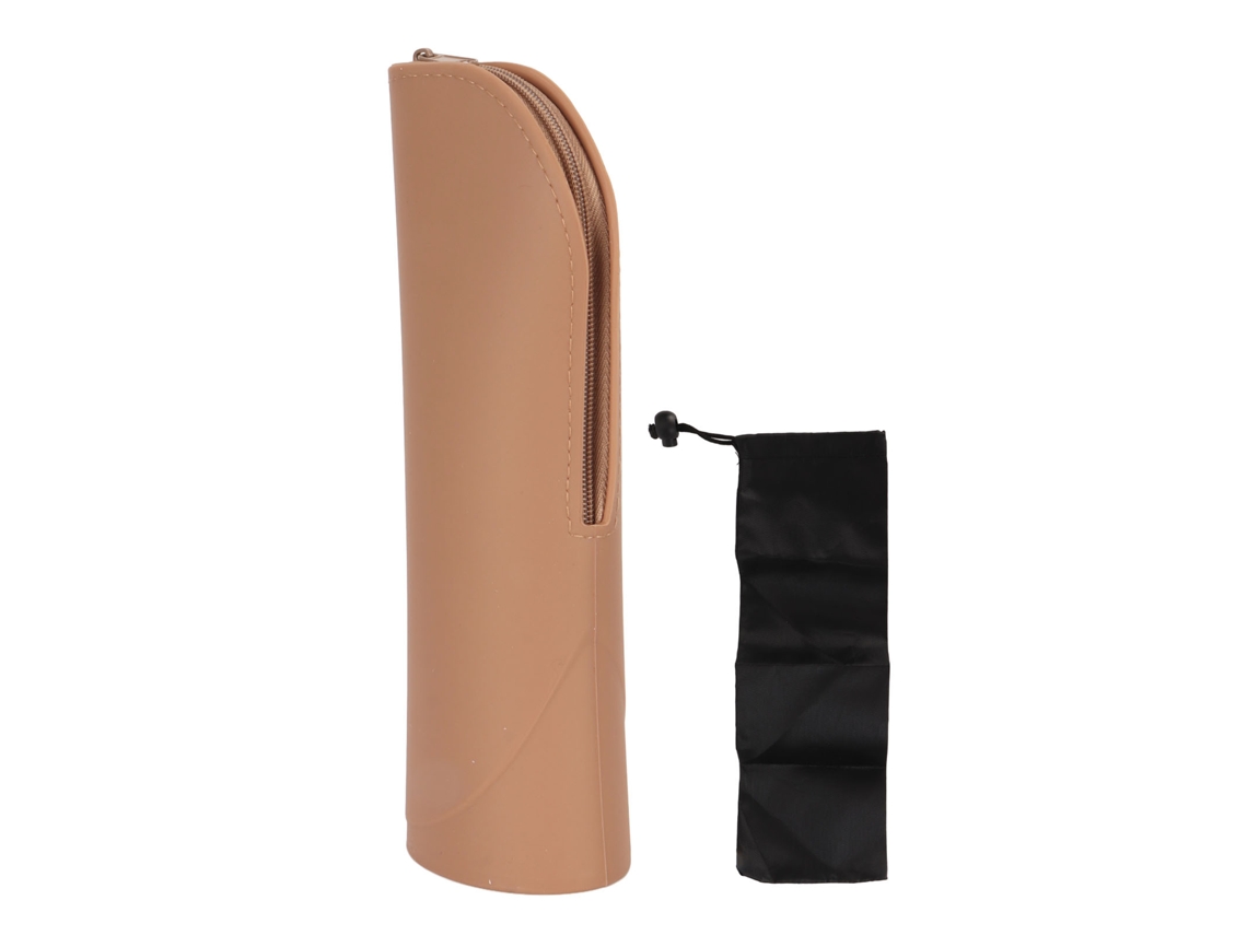 Bolsa Compacta Portátil Para Pincéis De Maquiagem