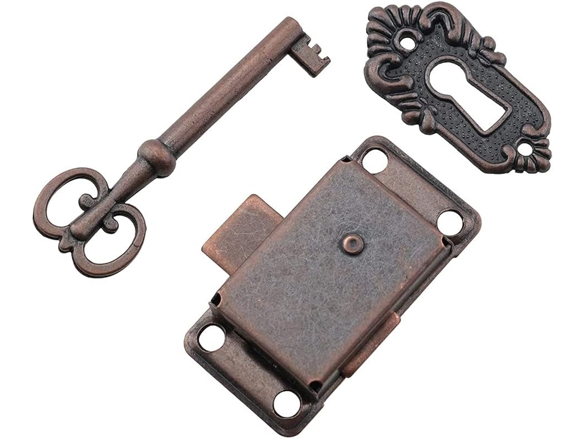 Fechaduras De Ferro Antigas Para Gavetas, Móveis Decorativos Com