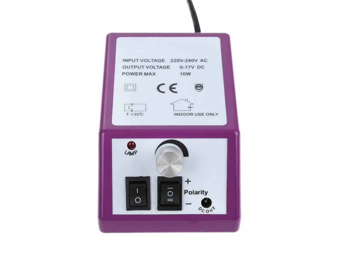 Conjunto de broca de unhas profissional kit polidor arquivo broca de unhas dispositivo elétrico para manicure pedicure (roxo) S/MARCA