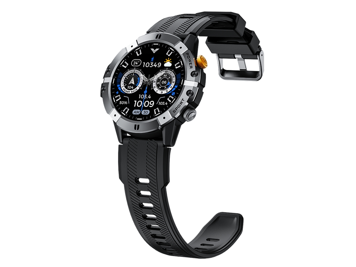 Smartwatch 1.52'' Redondo Chamadas Bluetooth Bateria 410mah (prateado)