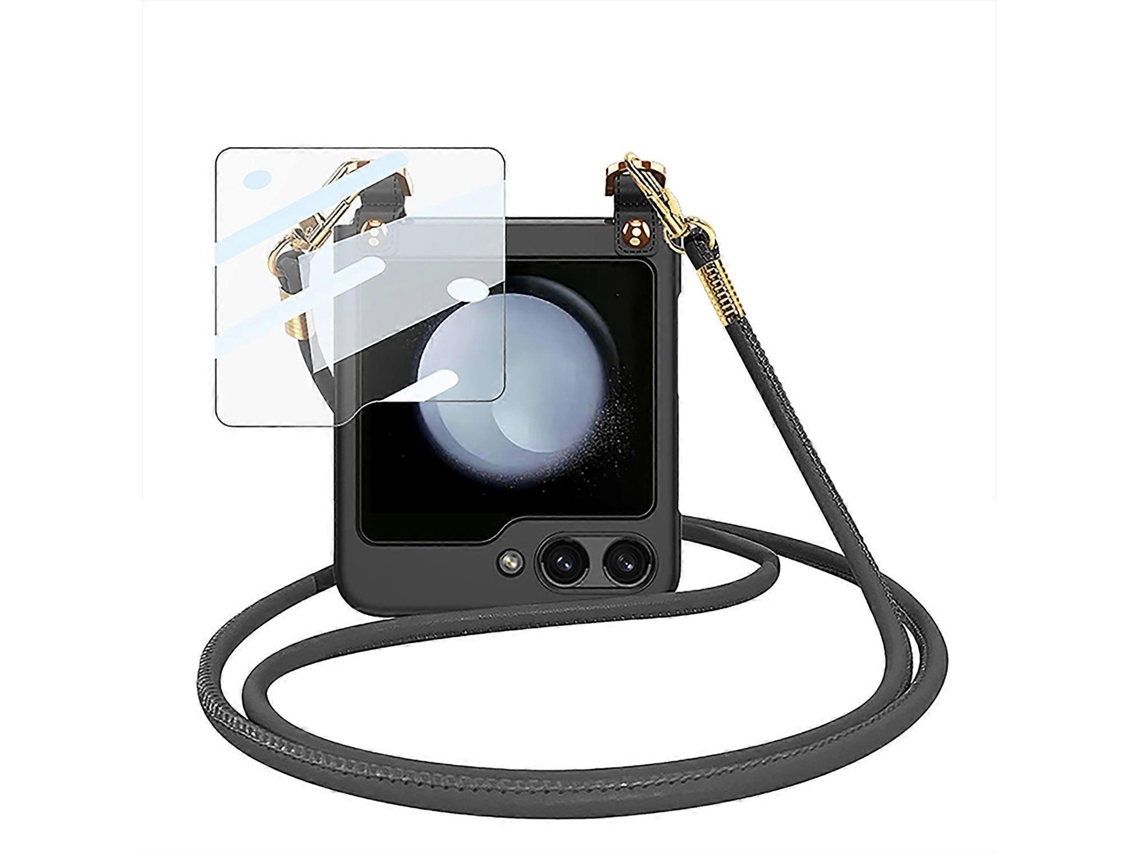 Capa De Celular Ultrafina Transversal Gkk Para Samsung Galaxy Z Flip5 Com Alça