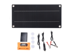 Painel solar portátil monocristalino Primerox 6w 12v com saída USB tipo C 100a