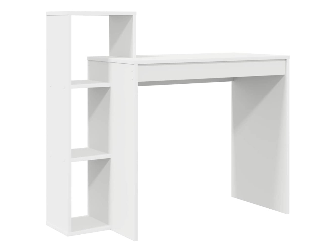 Conjunto 1 Secretária De Computador Vidaxl Branco Derivados De Madeira (100 X 40 X 90 Cm)