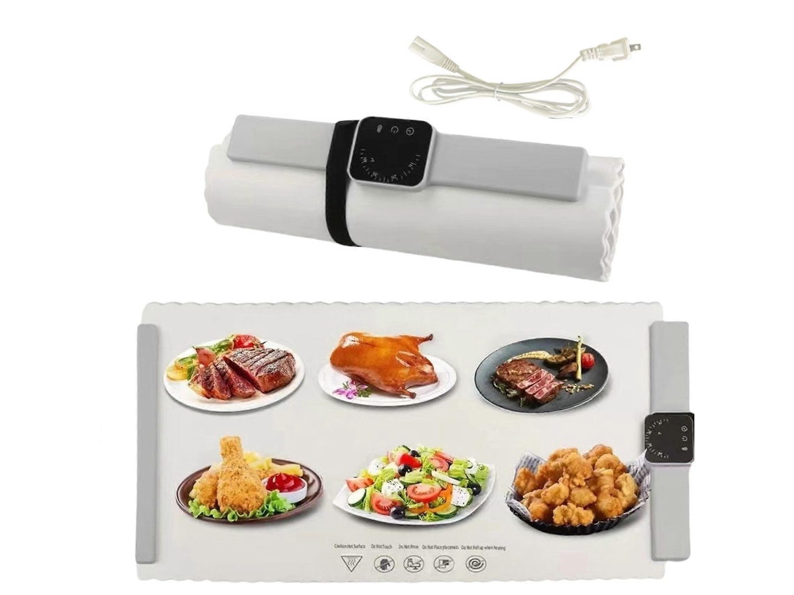 Dining Table Heating Pad Silicone Heating Pad Temperature Control Heating Pad Electric Warming Tray For Dining Table Whitewhite