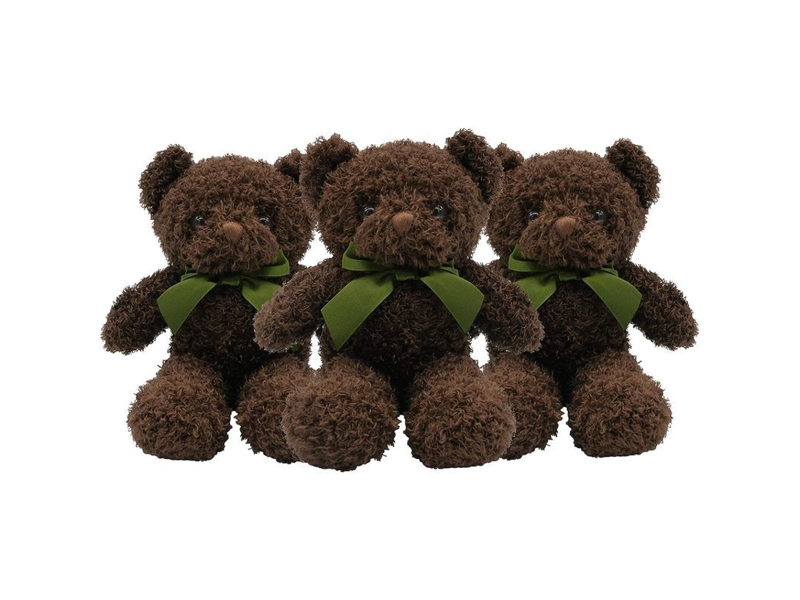 Rebe-oso De Peluche Teddy 3 Colores Paquete De 3 - 25 Cm - Suave Y Adorable Para Edades 2+