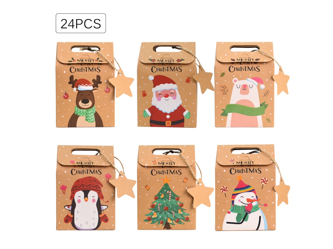 24 Sacolas De Presente, Sacolas De Papel Para Presente, Saquinhos Pequenos Para Doces Para C, 24 St