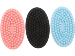 Lurelia Conjunto De 3 Escovas De Silicone Para Duche, Silicone Macio E Cabeças Intercambiáveis