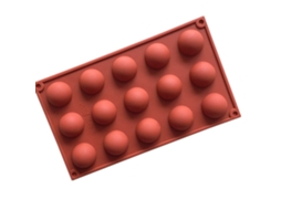 Molde De Silicona Para Chocolate Com 15 Compartimentos Reutilizável Para Confeitaria, Sabonete, Fondant E Decoração De Bolo De Aniversário