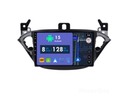 Auto Rádio Carro Bluetooth Autoradio 8GB RAM 128G ROM CarPlay Navegação GPS Ecrã Táctil RoverOne para Opel Corsa 2014-2019  