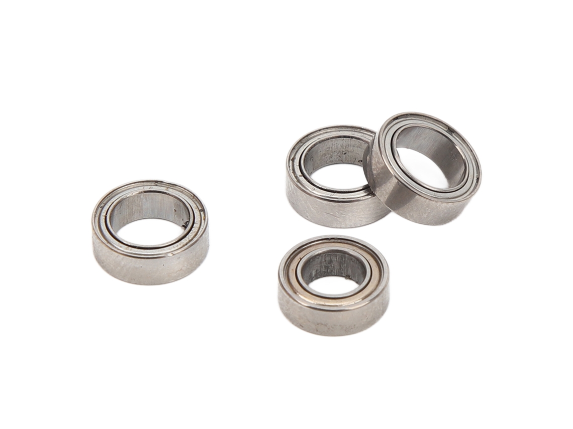 Conjunto De 4 Rolamentos De Aço Para Carro Rc 1/16 Scy 16101 16102 16103 16201 Prata