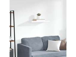 Vidaxl Prateleira De Parede Suspensa 60x23,5x3,8 Cm Mdf Branco
