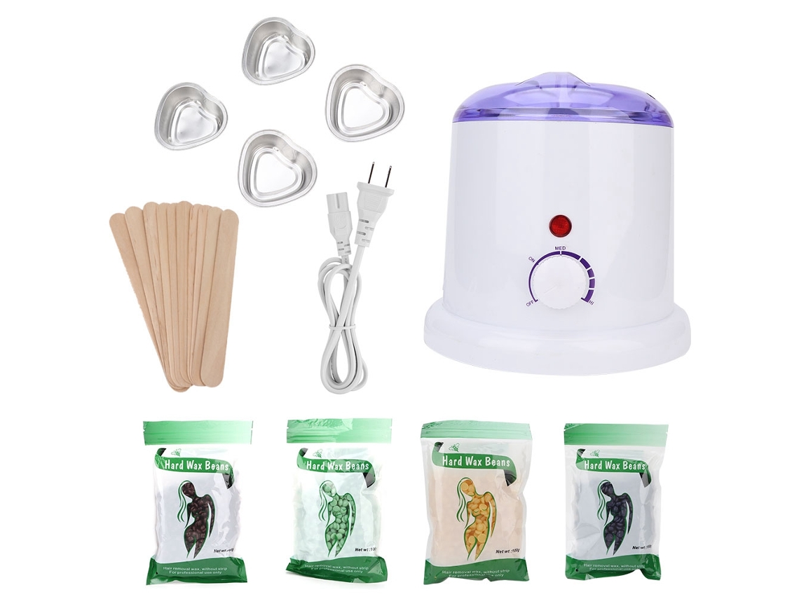 2026 kit de Depilación com Cera Calentador de Cera para Remover Pelo de Axilas e Corpo