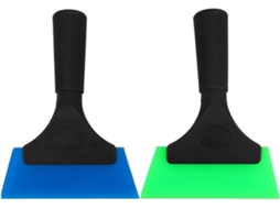 Espátulas De Vinil Automotivo, 2 Peças, Cabo De Polipropileno Azul E Verde, Ferramenta Para Aplicar Gokoco