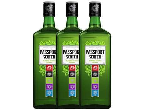 Whisky PASSPORT SCOTH Blended Passport Scoth (1 L - 3 unidades)