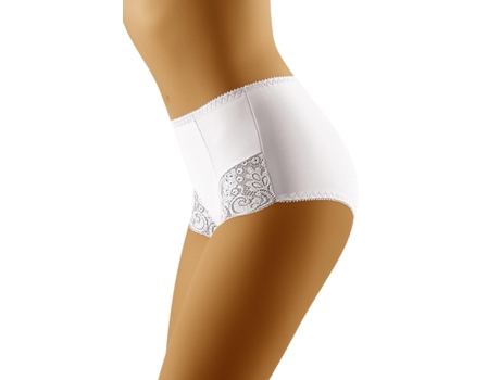 Cuecas de Mulher WOLBAR Corpete Modelador Renda Branco (S)