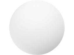 Globo Esférico de Vidro Branco Fosco Leitoso com 10 Cm de Diâmetro para Luminária Suspensa G9. SFUSHOS