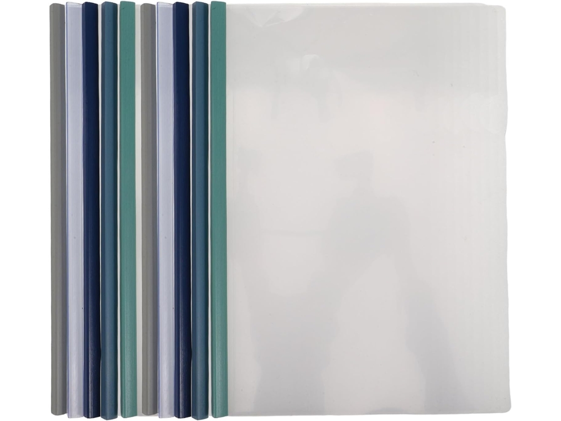 Organizador de Arquivos Jojofuny com 10 Barras e Clipes para Encadeamento, Ideal para Documentos de Mesa e