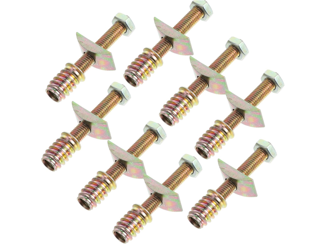 Kit Com 8 Conectores M8 Para Estrutura De Cama, Peças De Ferro Resistentes À Corrosão.