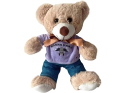 Lurelia Urso De Decoração Para Casa Com Camiseta Decorativo Para Meninas, Decoração Temática, Com Som Interativo