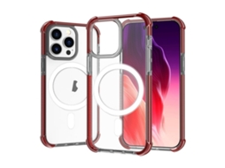 Capa De Acrílico Transparente À Prova De Choque Para Iphone 15 Pro - Magnética - Magsafe