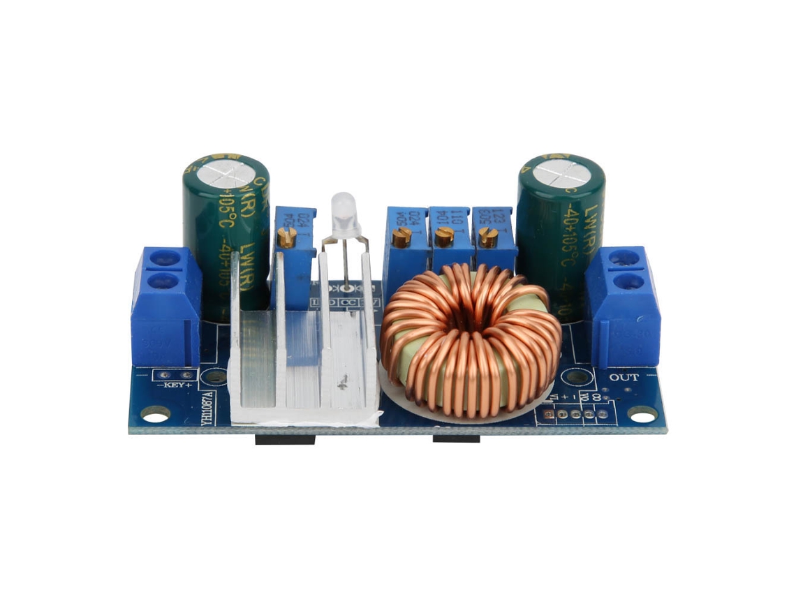 Módulo Conversor Dc-dc Step Down Com Mppt Para Carregamento Solar 6-36vdc 1.25-32vdc