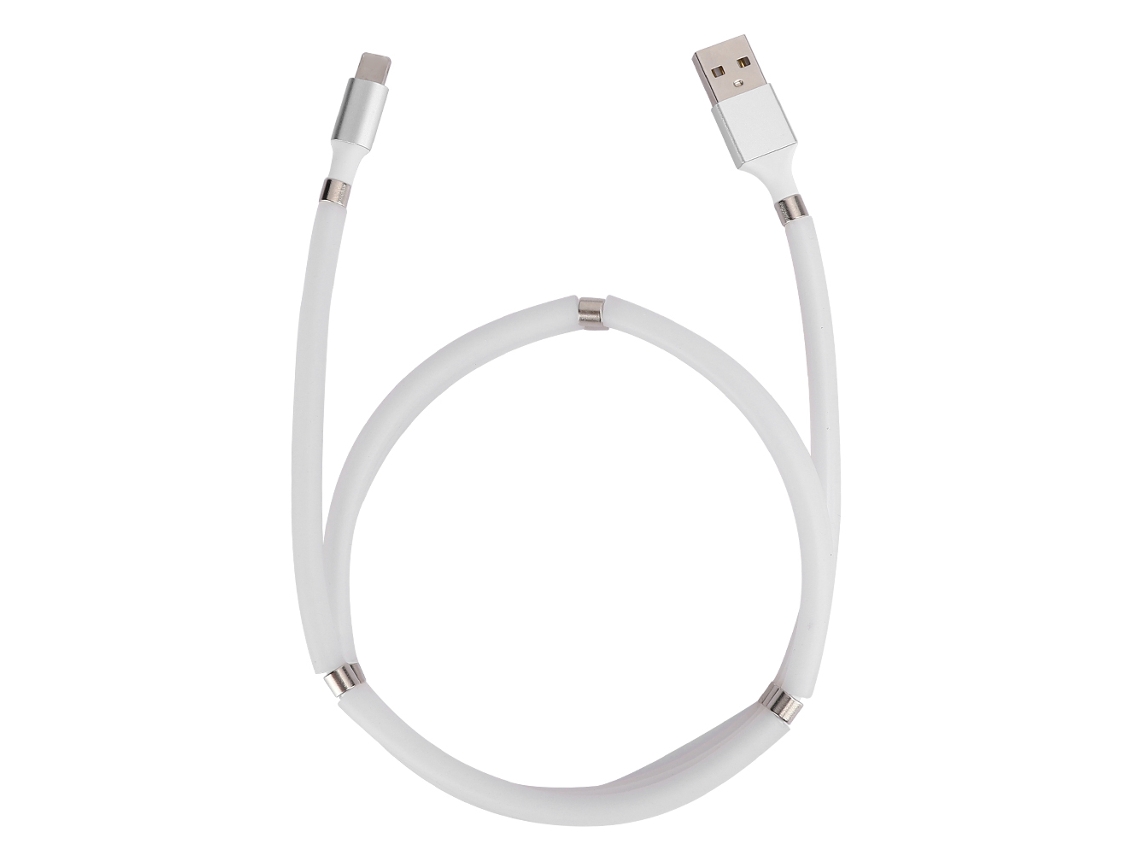 Cabo de dados para celular EOOCOO com anel magnético, carregamento com conector Apple