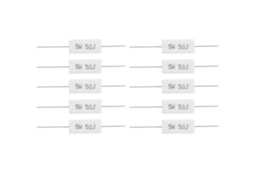 Resistor de Cimento 5w 5r 5% | S/MARCA