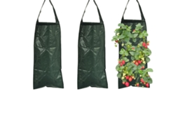 Conjunto de 3 Sacos Verticais Respiráveis para Plantas com 10 Furos LYYTUNG (verde escuro)